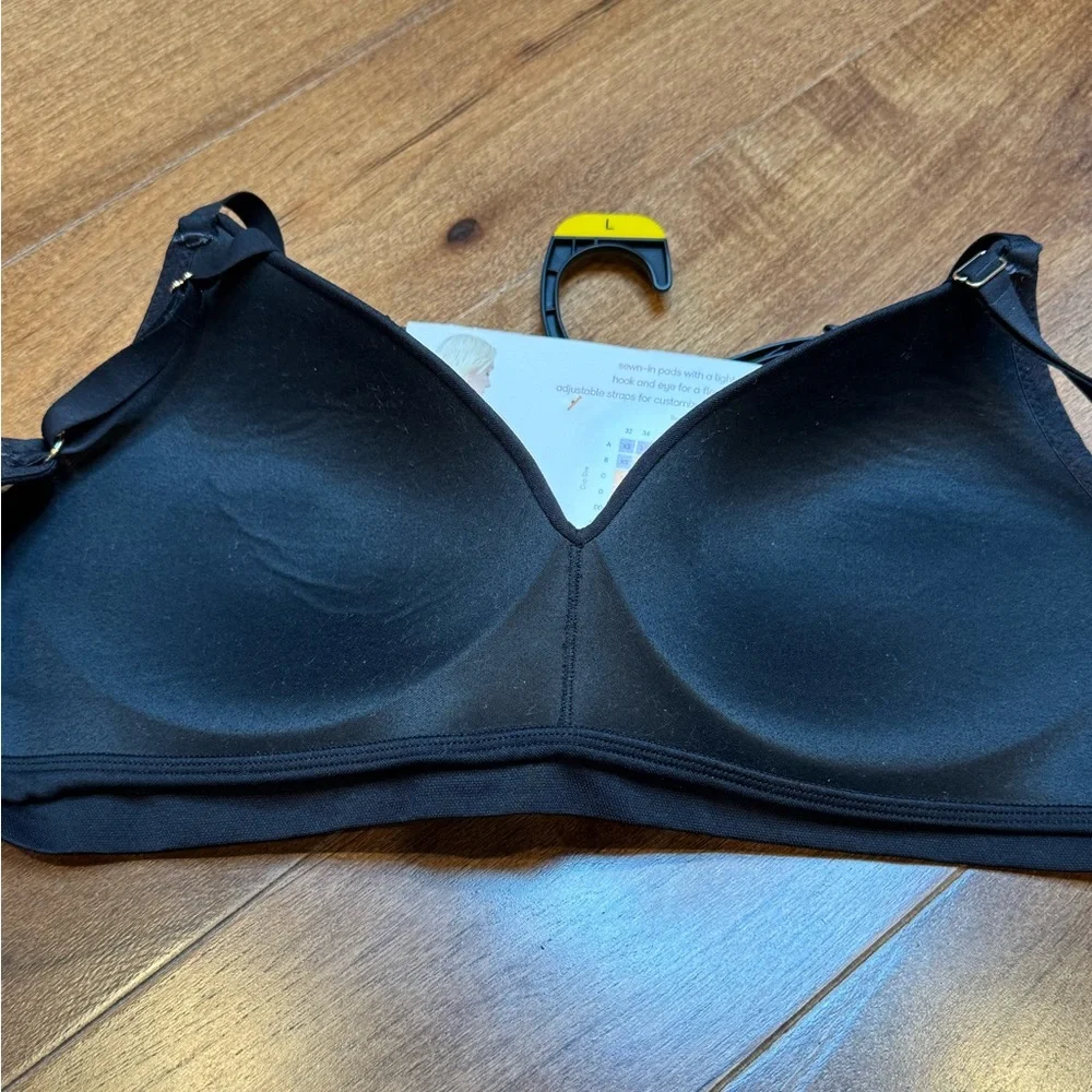 NWOT JOYSPUN Black Wirefree Bra